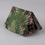 Miniature tente lego moc ww2 camouflage vert marron blanc en tissu texturé pour lego adulte collection militaire
