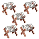 Bases croisées en plastique marron style lego moc tenant du fil barbelé argenté pour lego moc ww2 adulte