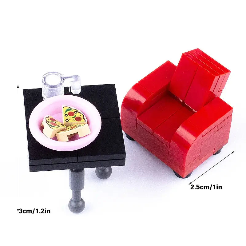 Bras rouge lego moc avec finition brillante et design bloc pour décor lego noël 2025