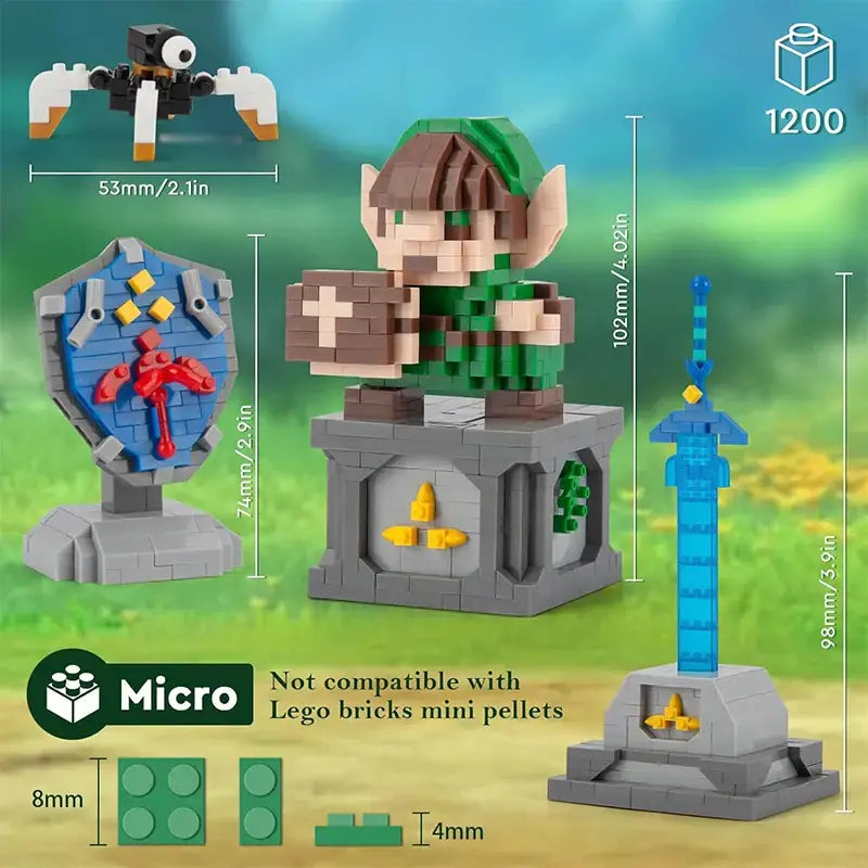 Lego MOC Link Zelda BOTW Shield Sword