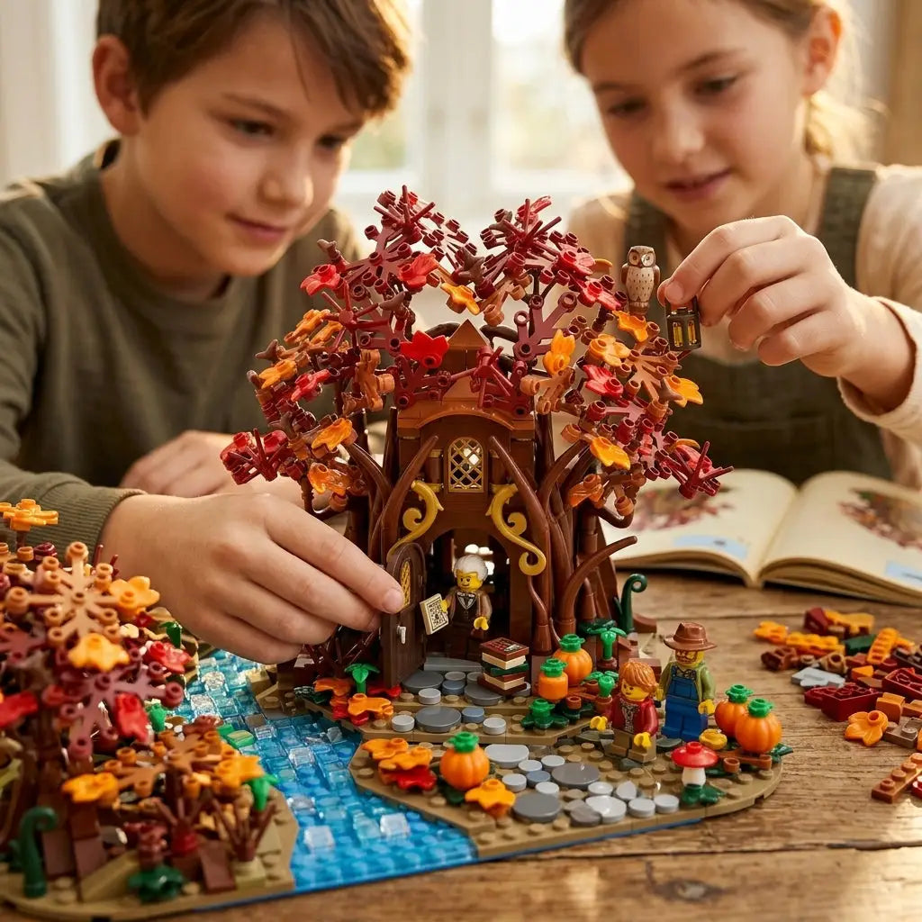 Lego Moc Maison d'elfes forêt automne