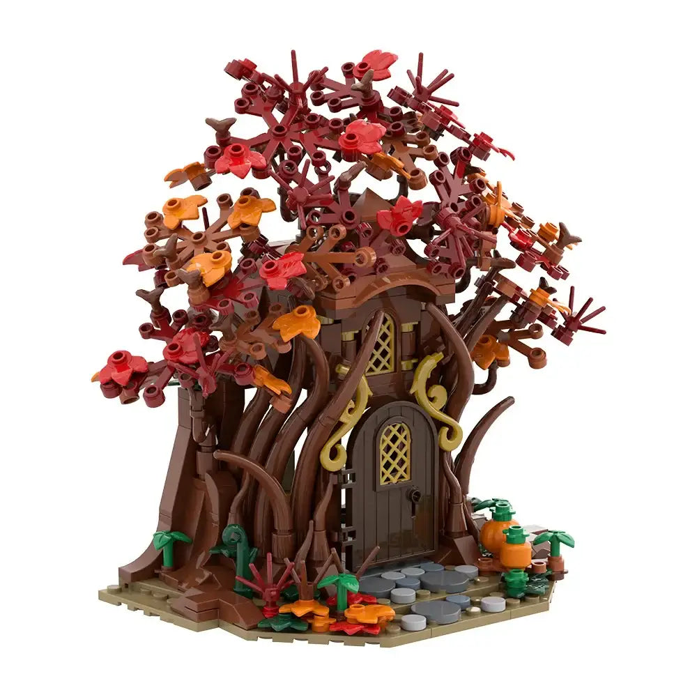 Lego Moc Maison d'elfes forêt automne