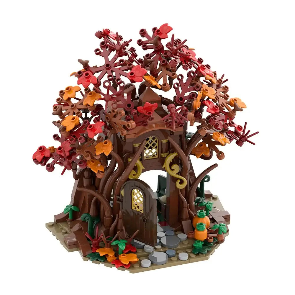 Lego Moc Maison d'elfes forêt automne