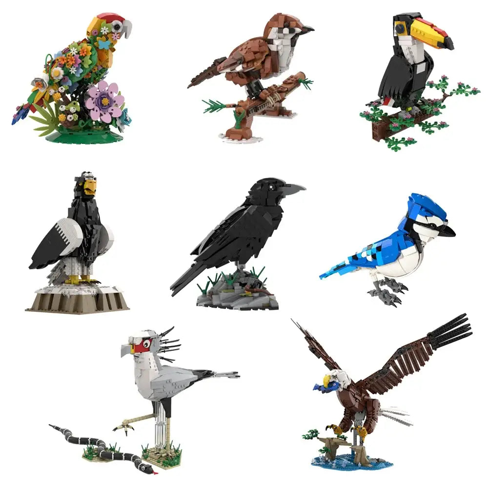 Lego MOC Birds Flying Animals