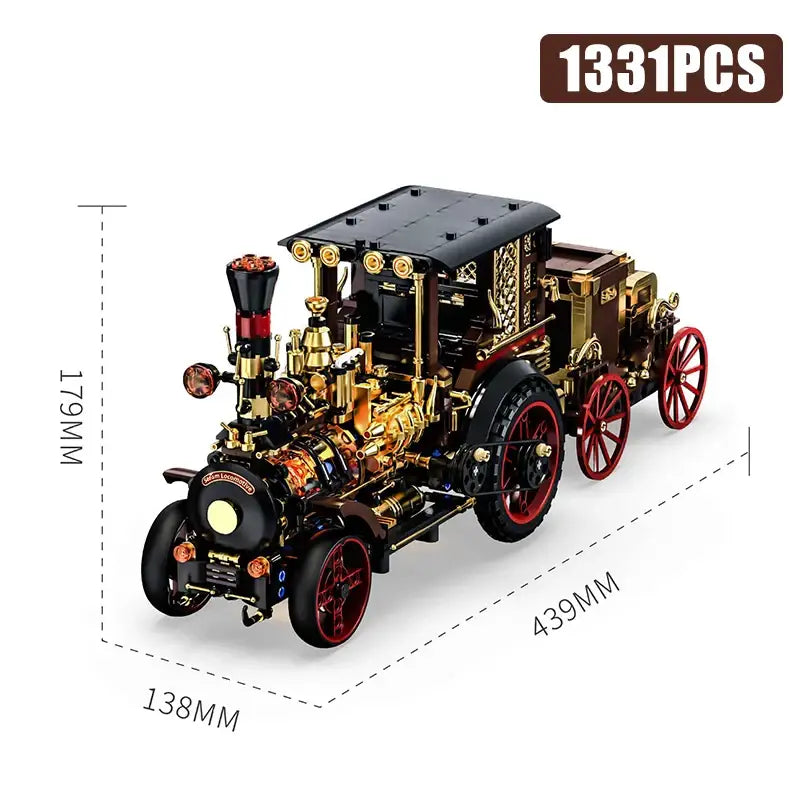 Lego MOC Mechanical Vintage Steam Car