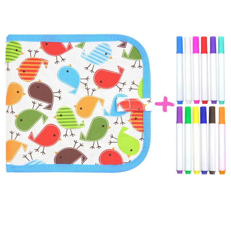 Livre de dessin pour enfant + 12 feutres ColorBook™
