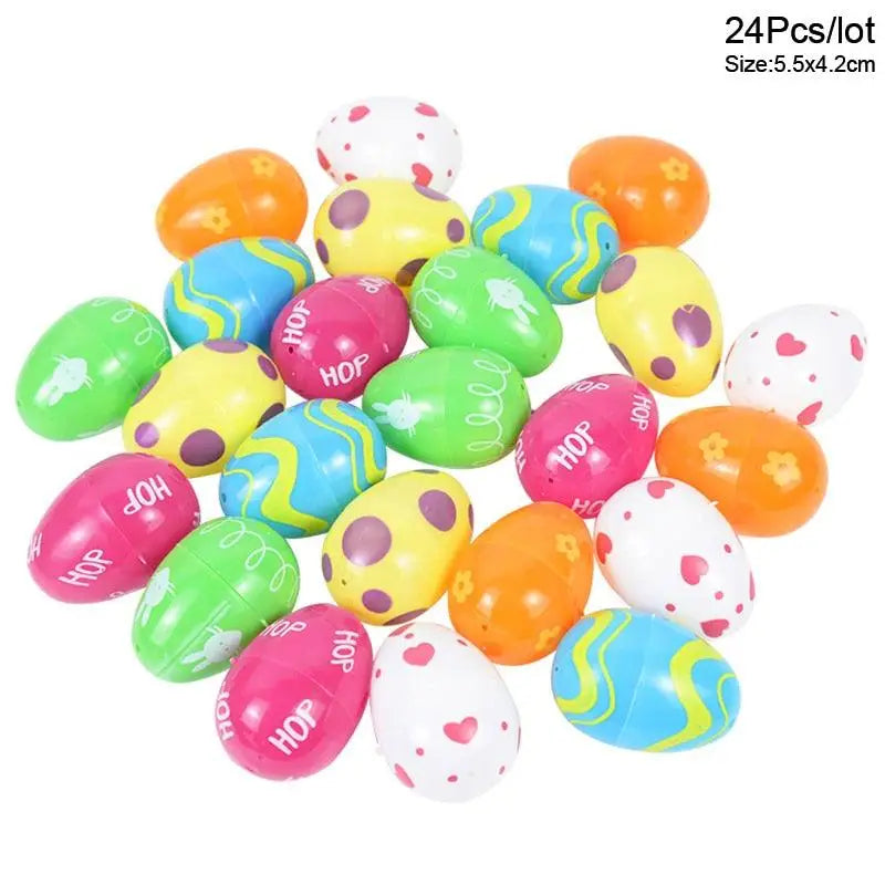 Lot of 24 Easter Eggs Colors