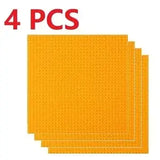Lot 4 plaques lego moc jaune vif plaques lego 32x32 adhésives texturées carrées