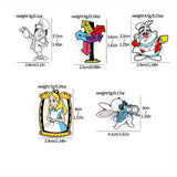 Lot of 5 Alice in Wonderland Pin Badges