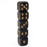 Lot of 5 Halloween Skull Dice