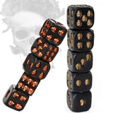 Lot of 5 Halloween Skull Dice