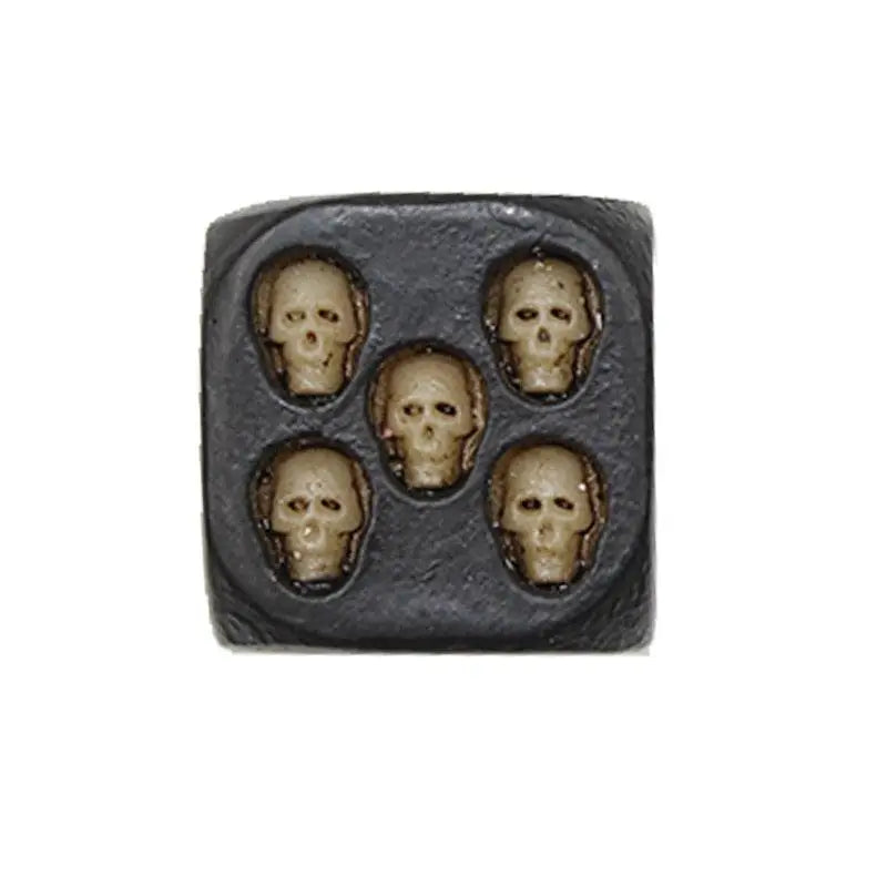 Lot of 5 Halloween Skull Dice