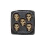 Lot of 5 Halloween Skull Dice