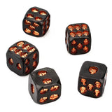Lot of 5 Halloween Skull Dice