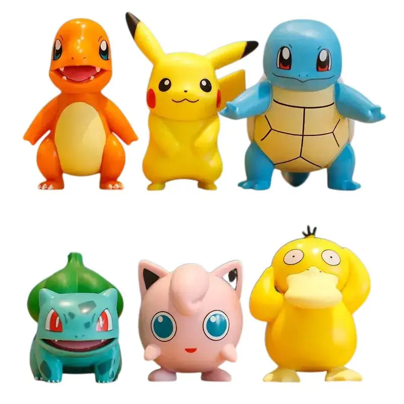 Lotto 6 statuine Pokémon