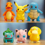 Lot 6 figurines pokémon en plastique colorées avec charmander pikachu et autres pour magasins de jouets et déguisement carnaval