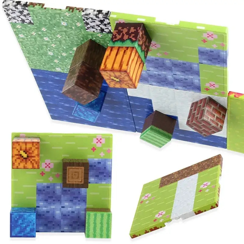 Lot of 6 Minecraft Magnetic Plates