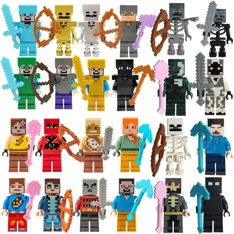 Lot of 8 Lego Minecraft Figures
