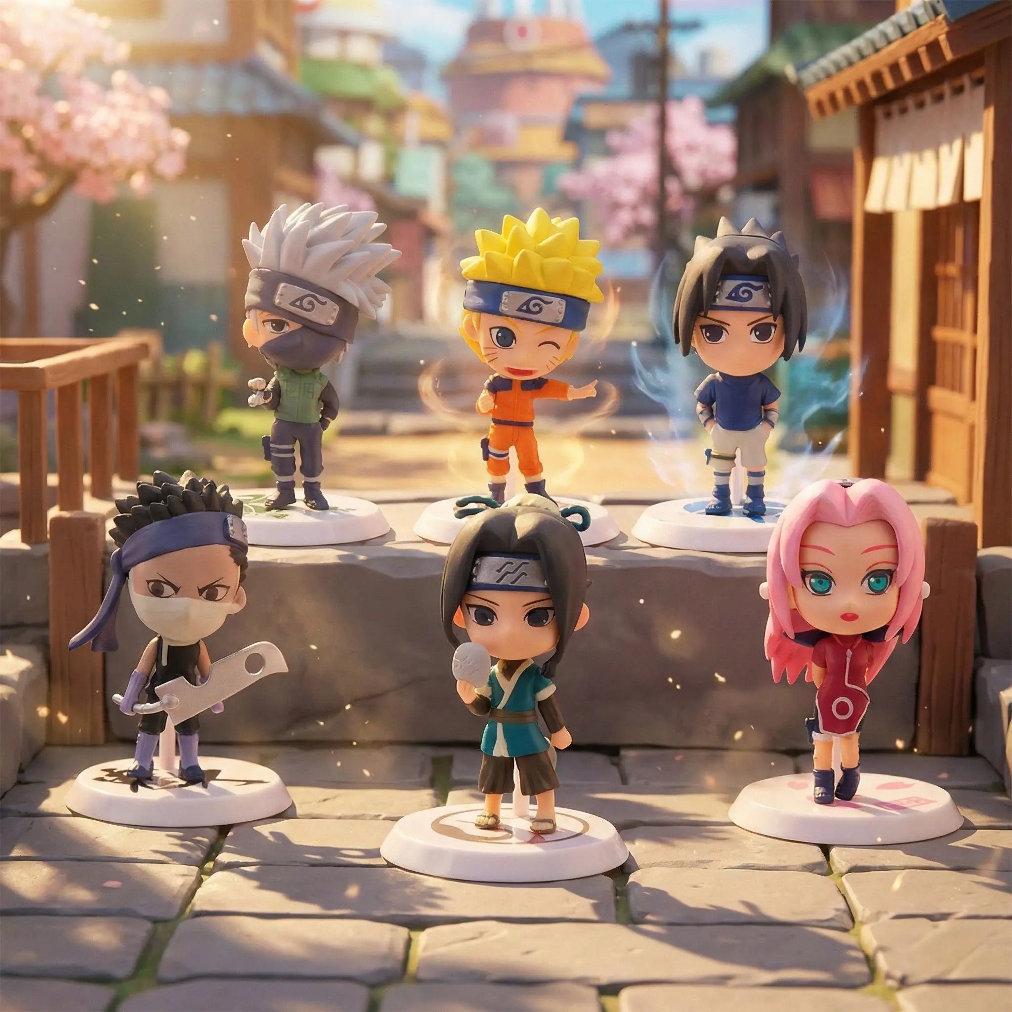Lot de 6 Pièces Figurines de Collection Naruto