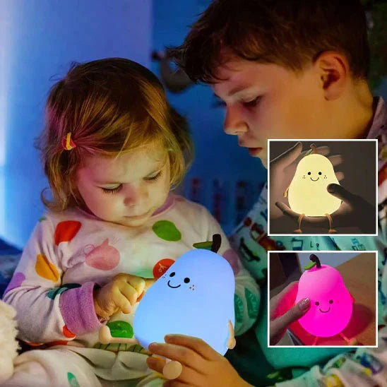 LumiBaby™-Veilleuse Poire Rechargeable - 7 Couleurs