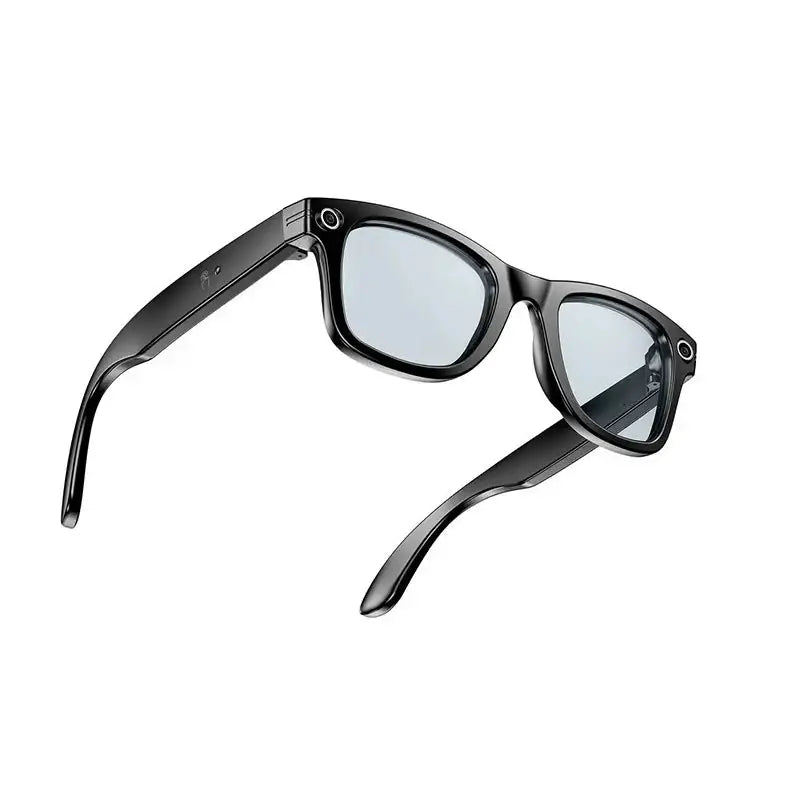 Lunettes connectées xiaomi noires au design moderne avec verres légèrement teintés pour lunettes tendance 2025 et course à pied