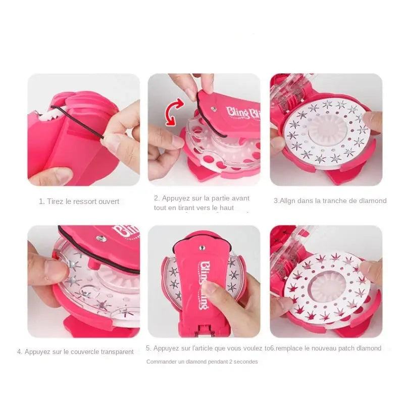 Automatic diamond pearl ornament machine