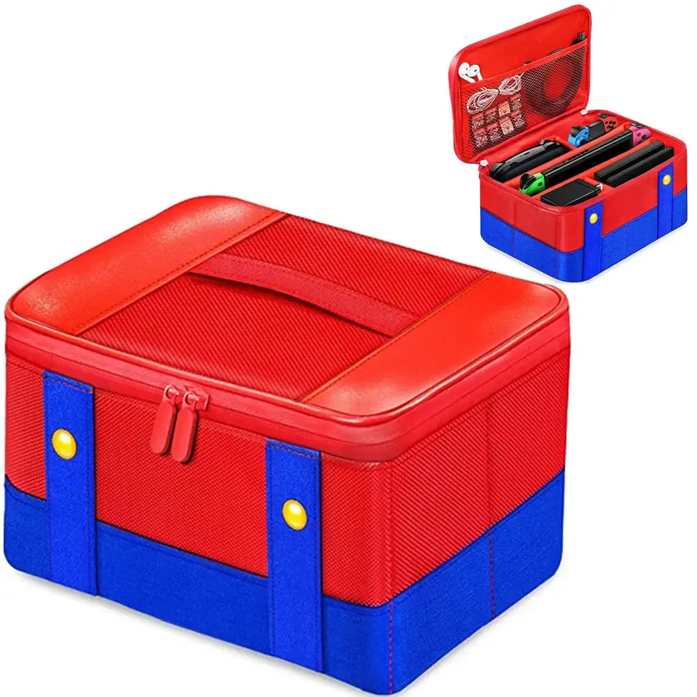 Malette Protection Switch Console manettes rouge et bleue pour protection Nintendo Switch