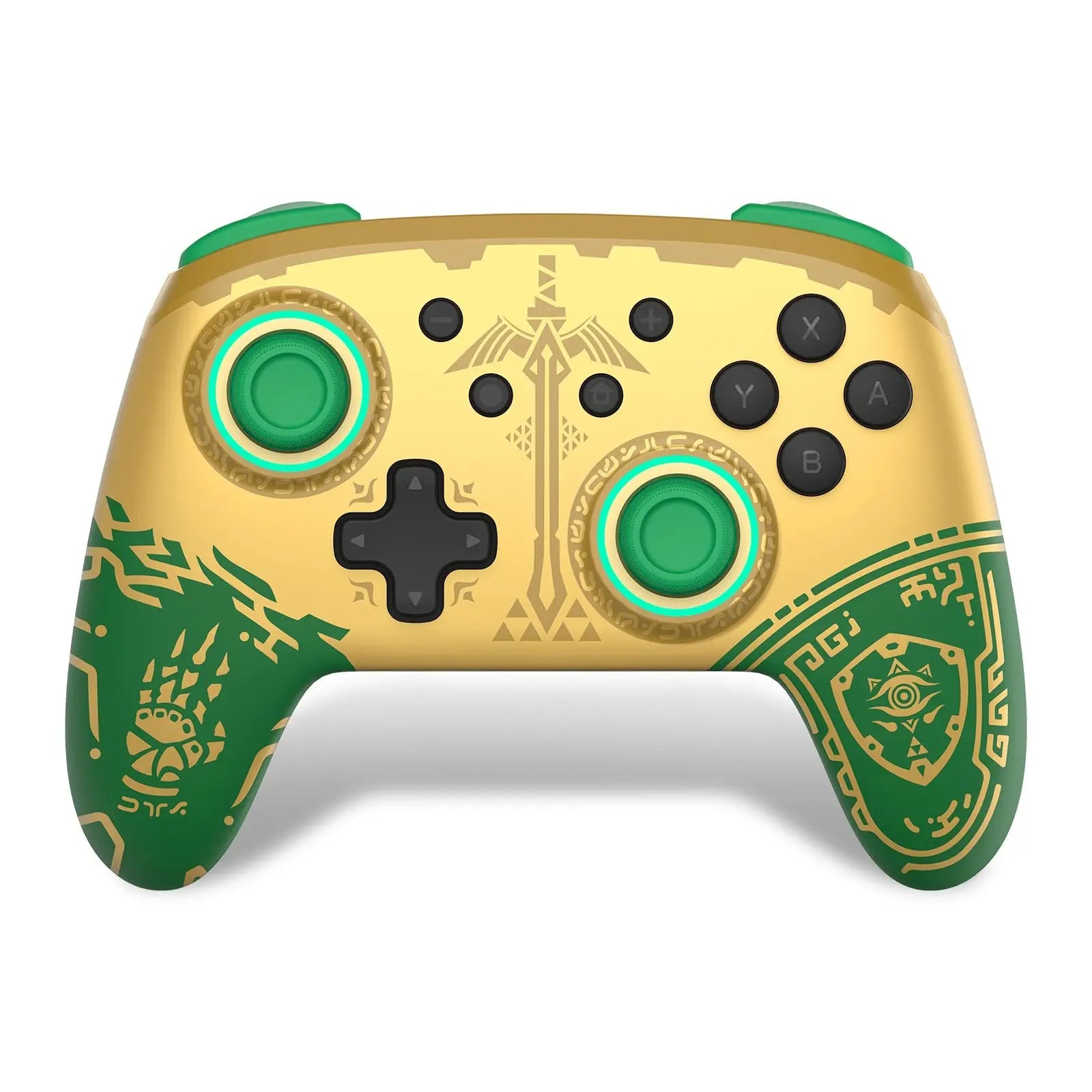 Nintendo Switch OLED Green Gold Zelda TOTK Controller