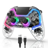Manette PC Compatible Switch avec éclairage LED et prise casque audio, manette Bluetooth multiplateforme
