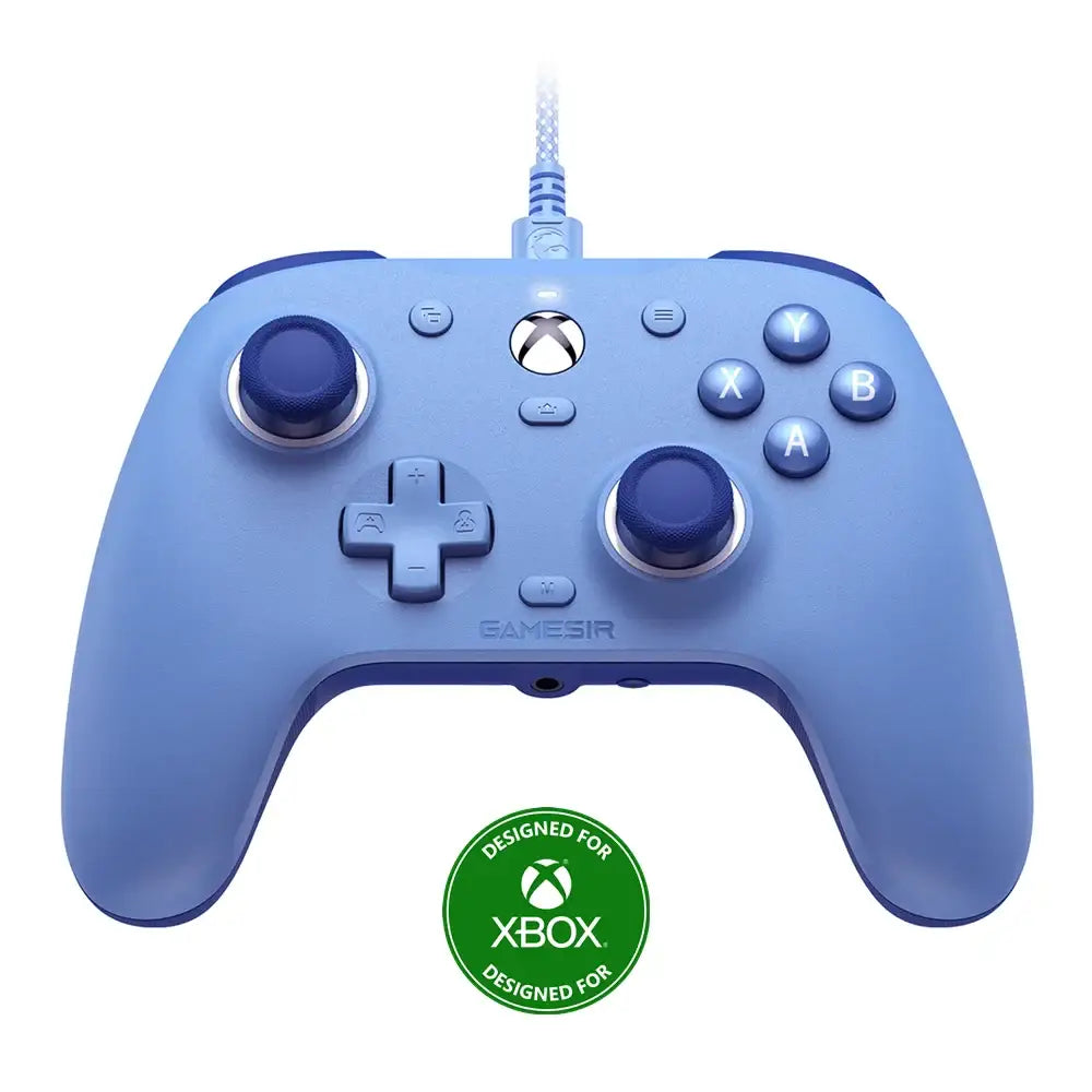 Manette xbox series x gamesir bleue avec finition mate et boutons assortis pour manette xbox one performante