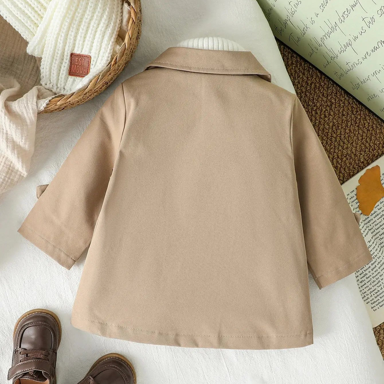 Baby double-breasted trench coat 1 to 3 years