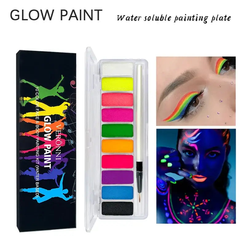 Neon Fluorescent Face Paint