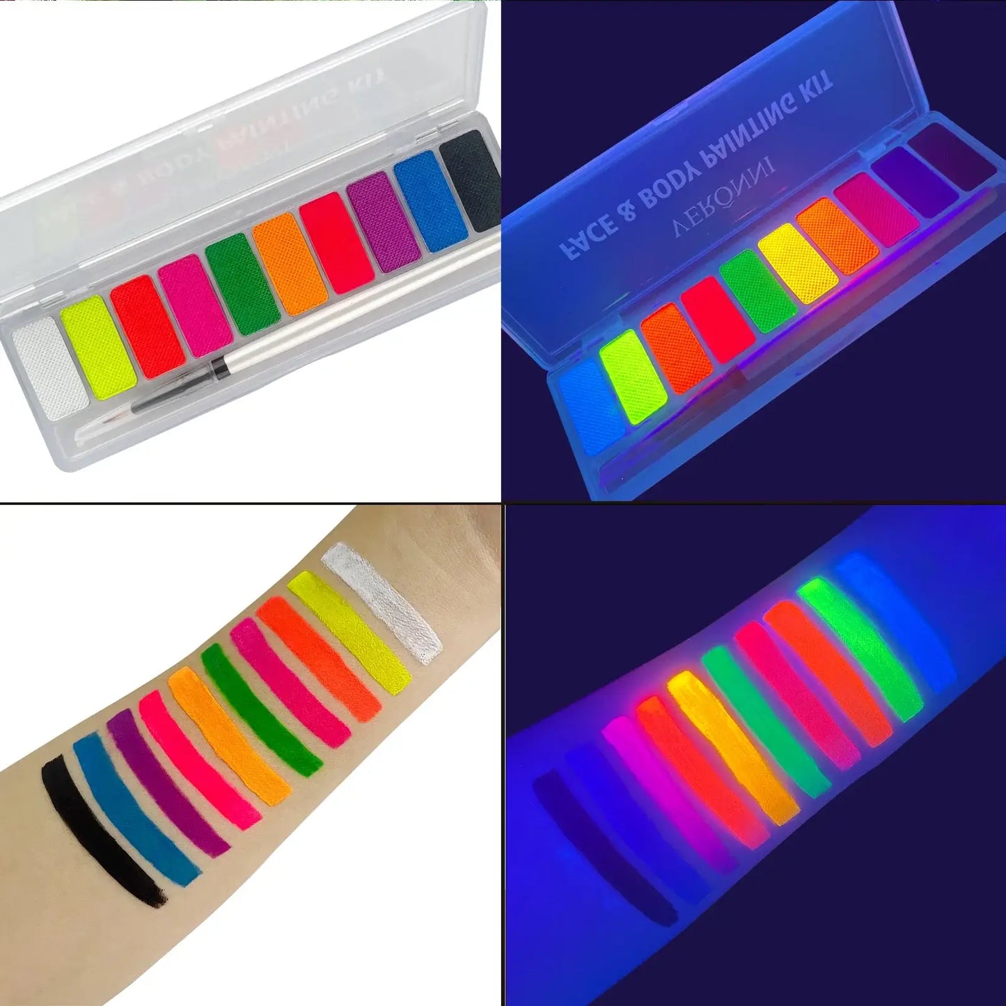 Neon Fluorescent Face Paint