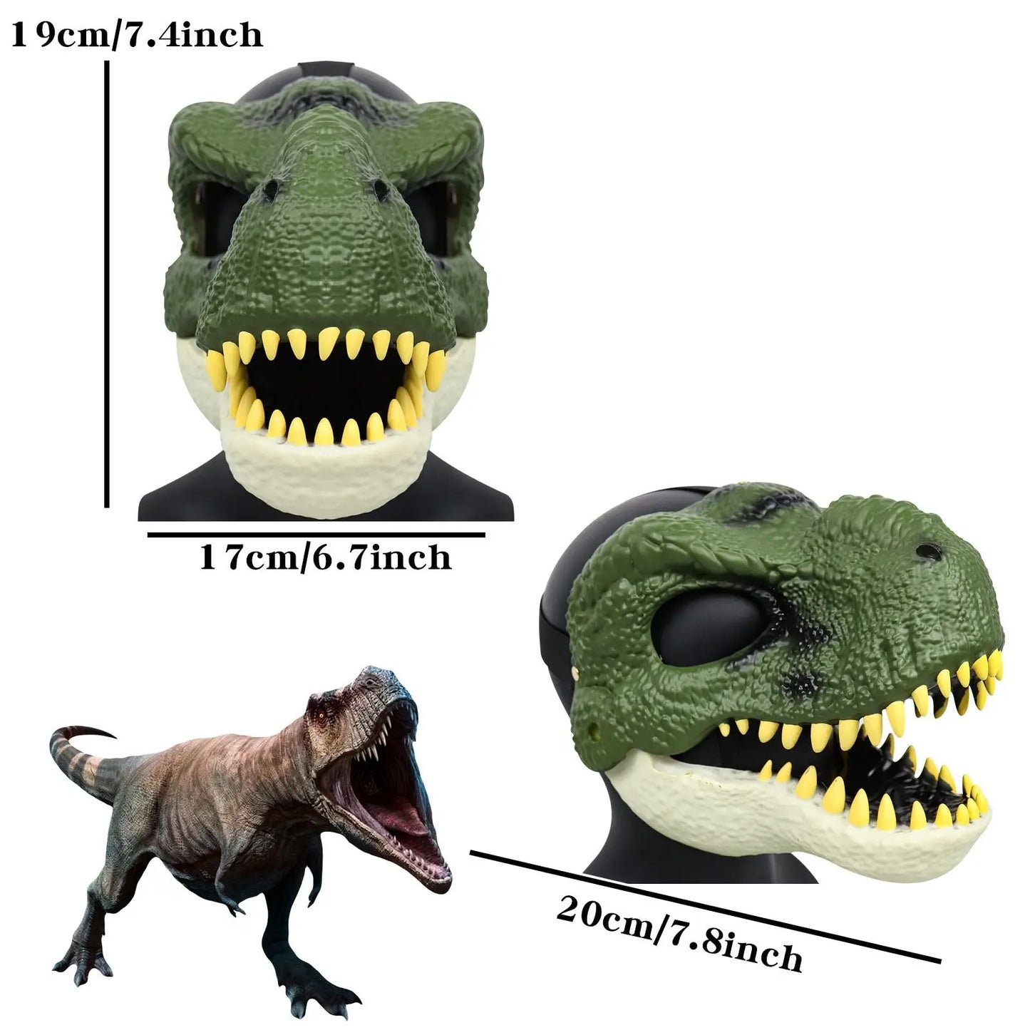 Moving Jaw Dinosaur Mask