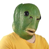 Masque drôle poisson vert