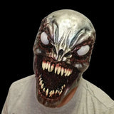 Horror Demon Mask White Eyes