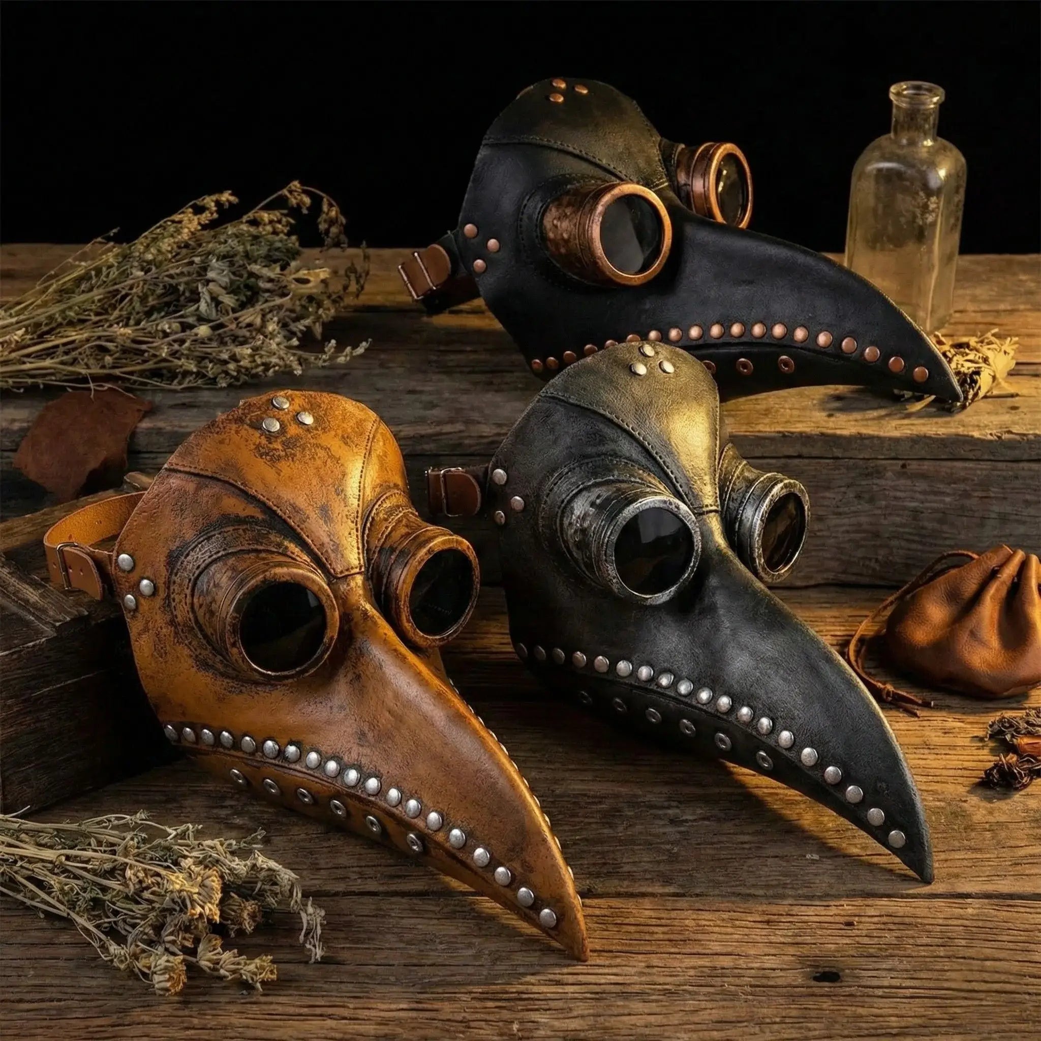 Halloween Steampunk Doctor Bird Latex Mask