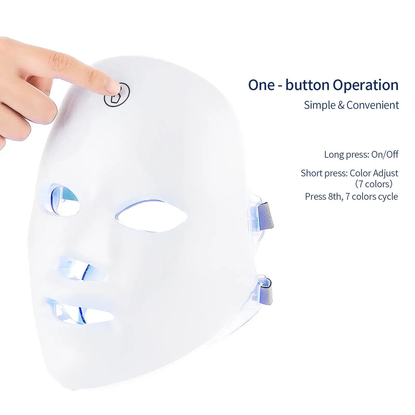 LED photon therapy face mask