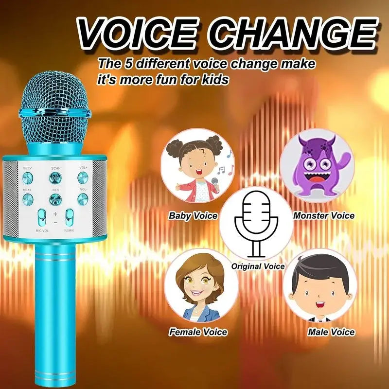 Portable Karaoke Microphone for Kids