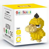 Figurine mini brique pokémon pikachu jaune composée de 111 nano bricks en plastique pour collection