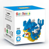 Mini brique figurines pokémon bleu et jaune en nano bricks micro blocs pour collection et jeu