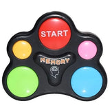 Mini jeu simon mémoire électronique noir avec cinq boutons colorés et bouton start pour mémoire électronique incontournable
