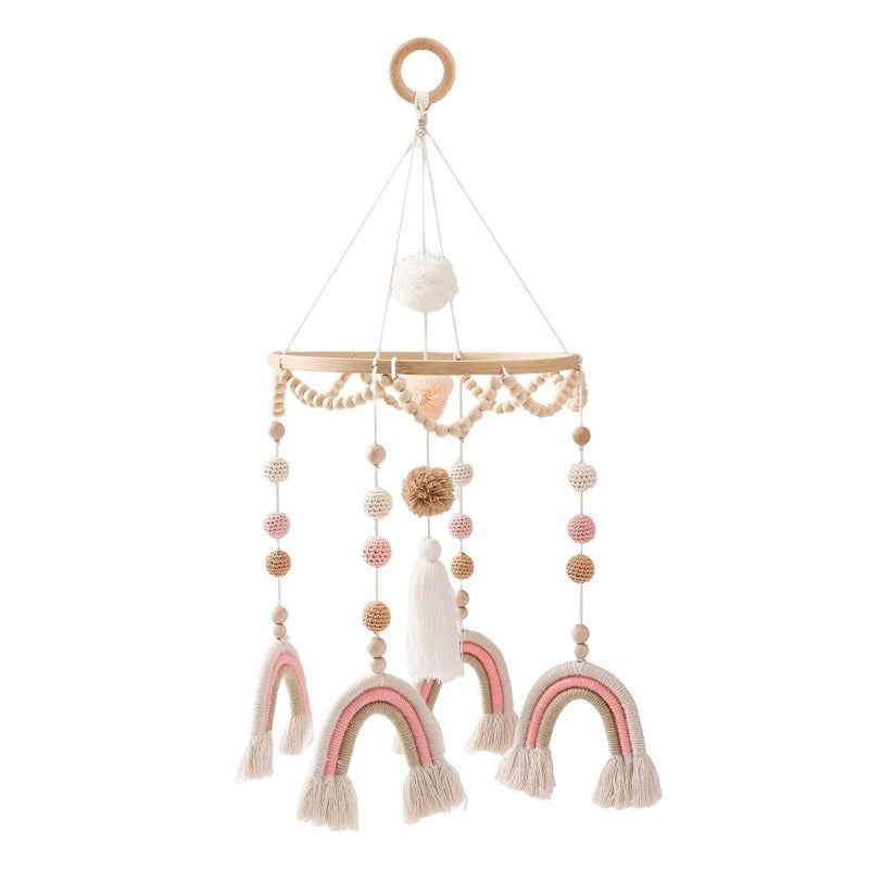 Mobile de lit | ARC-EN-CIEL ROUGE OU ROSE