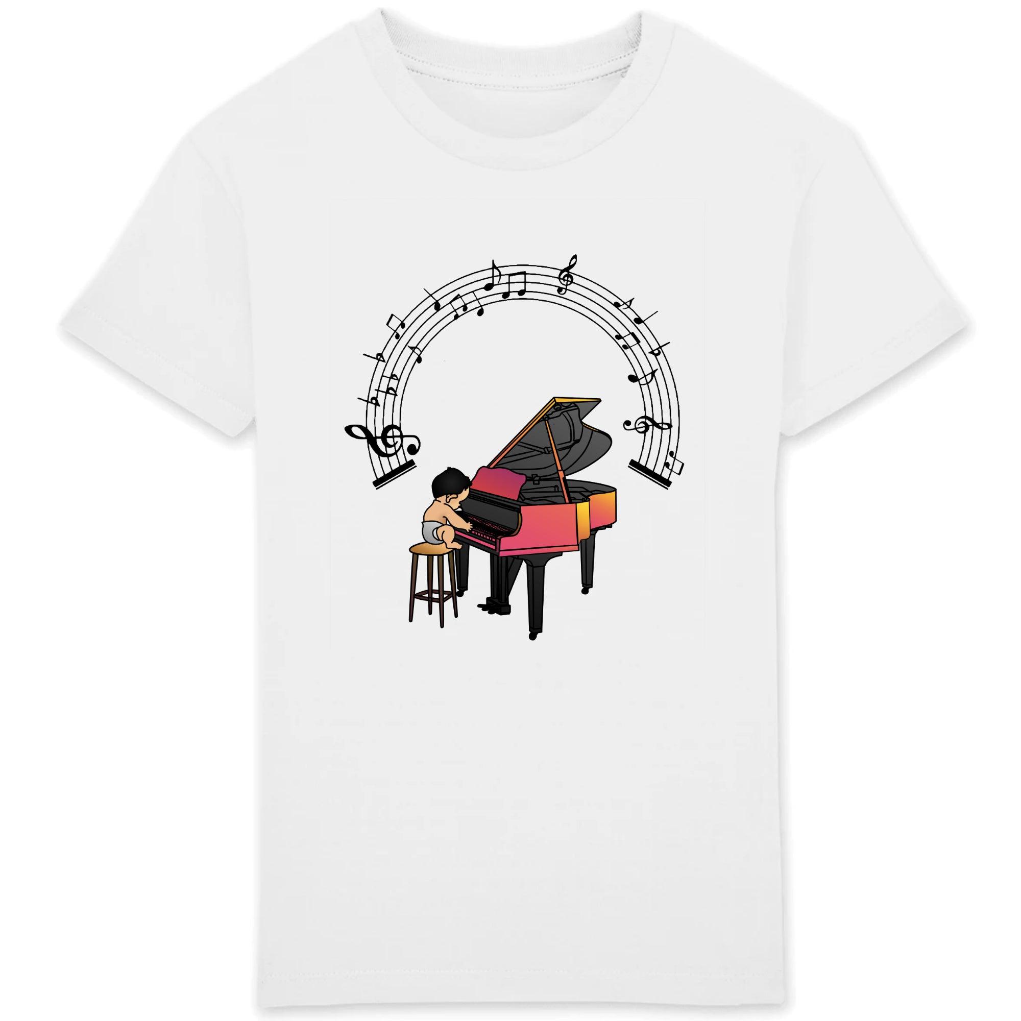 T-shirt neonato - pianista