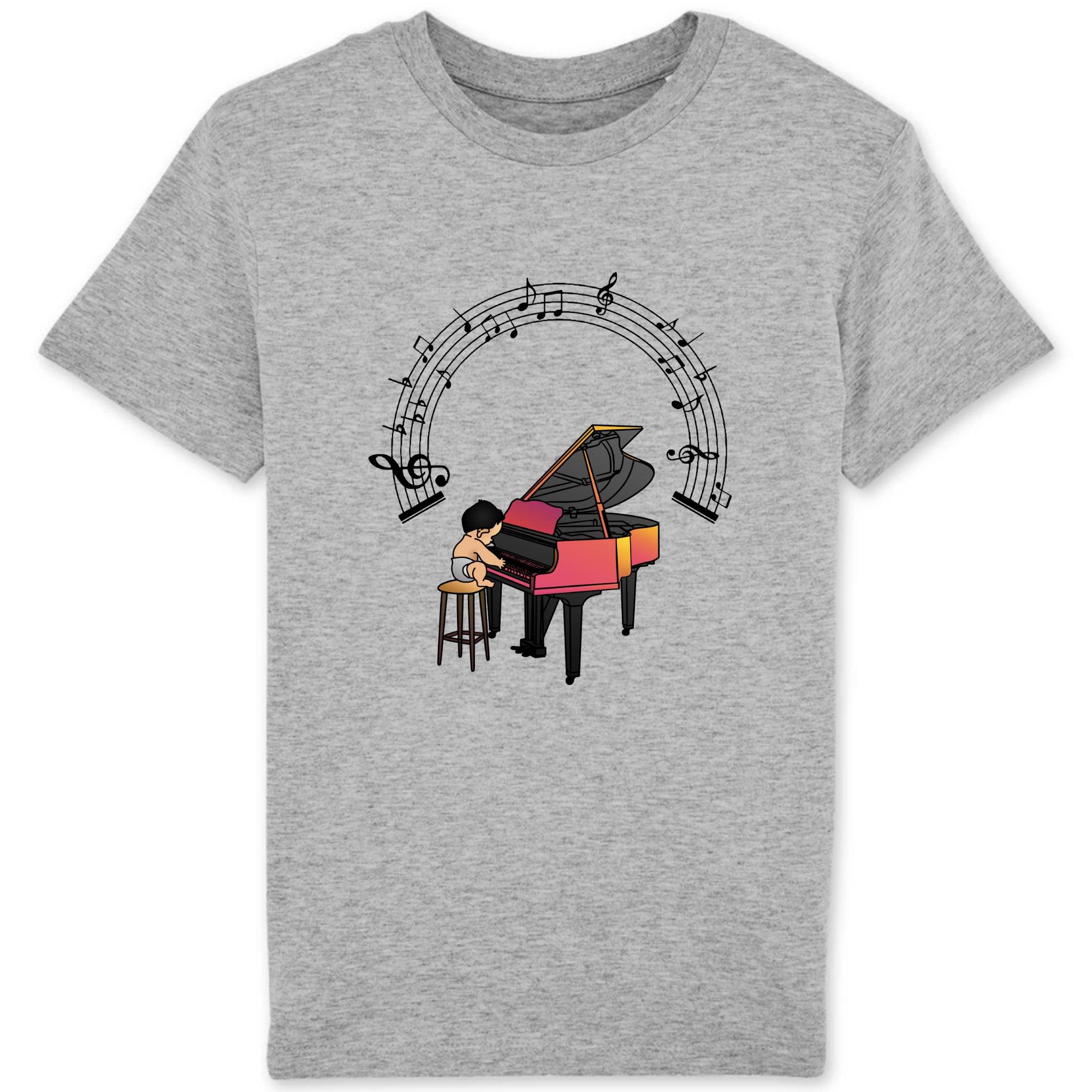 T-shirt neonato - pianista