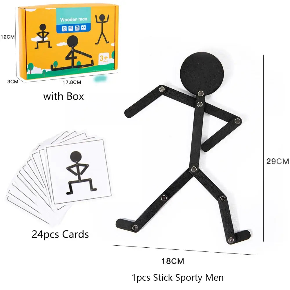 Montessori articulated figure toys