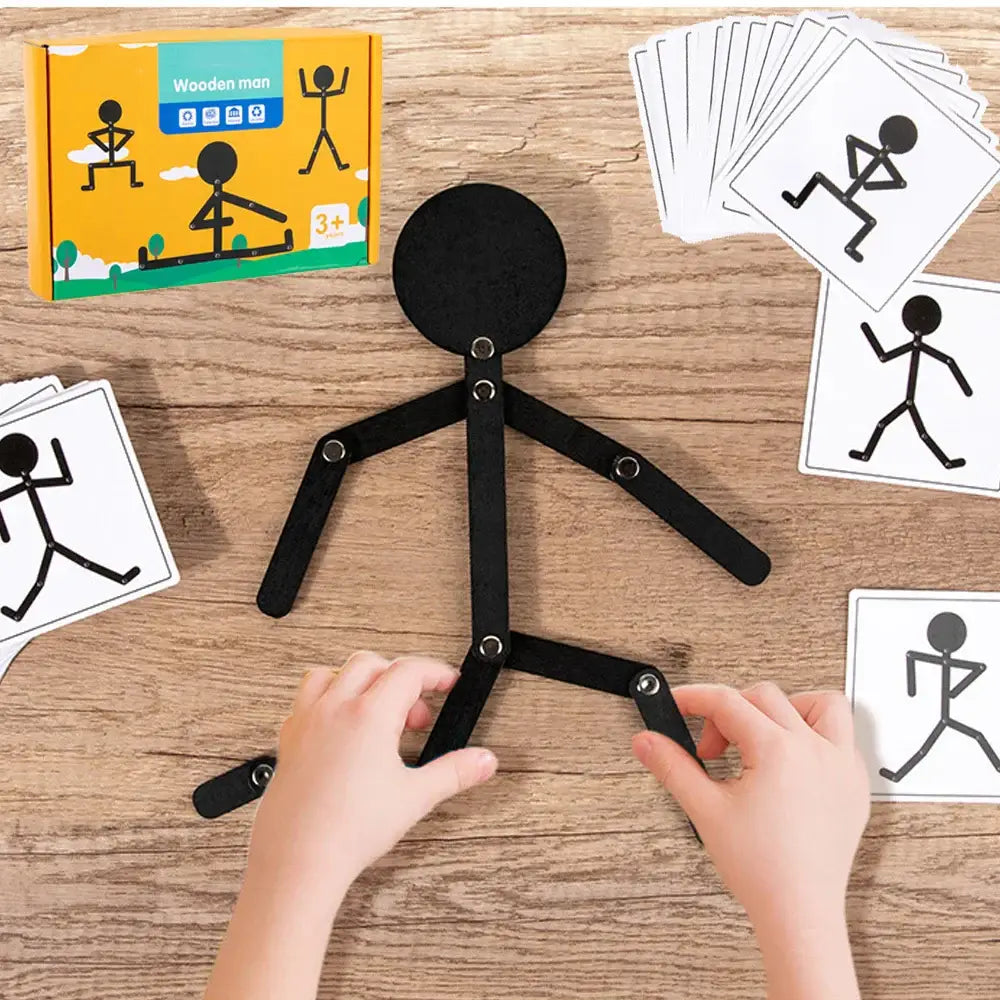 Montessori articulated figure toys