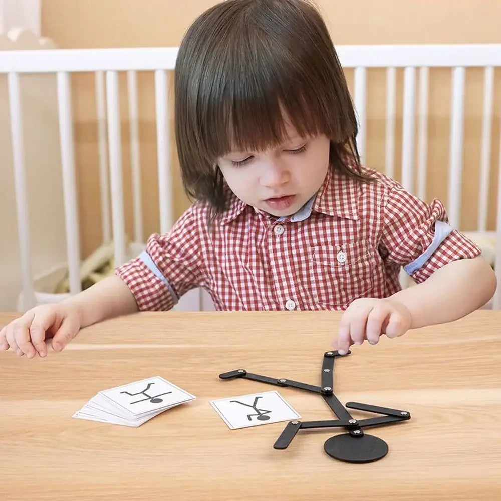Montessori articulated figure toys