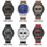 Men's Quartz Leather Watch