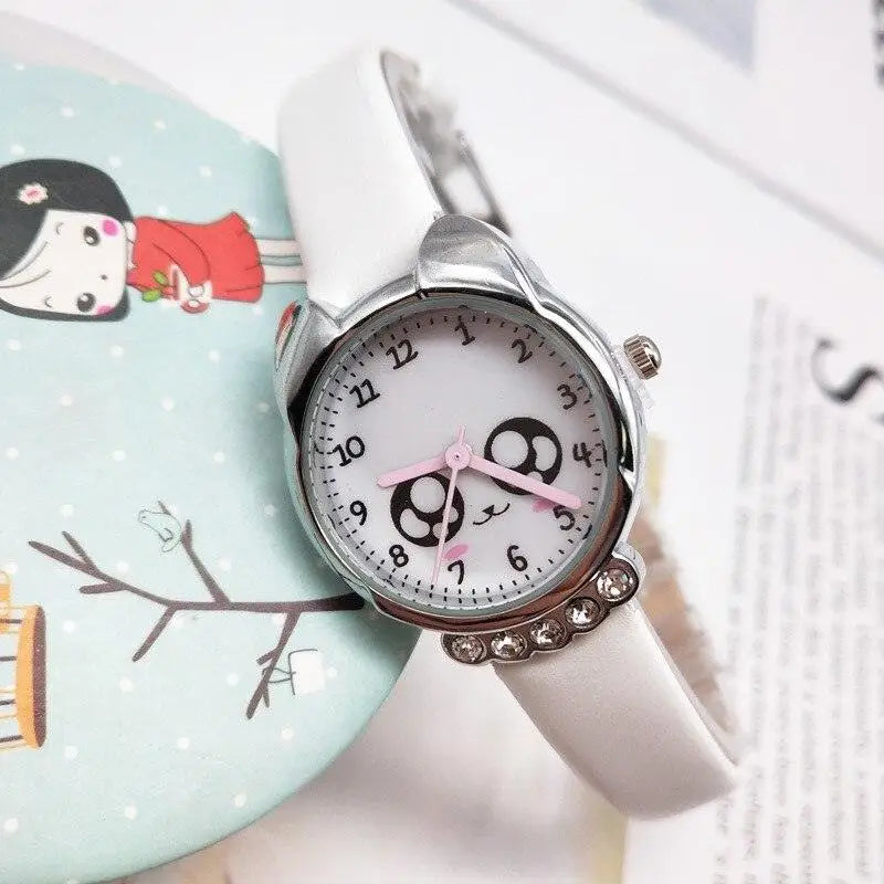 Kawaii Cat Quartz Wristwatch for Kids